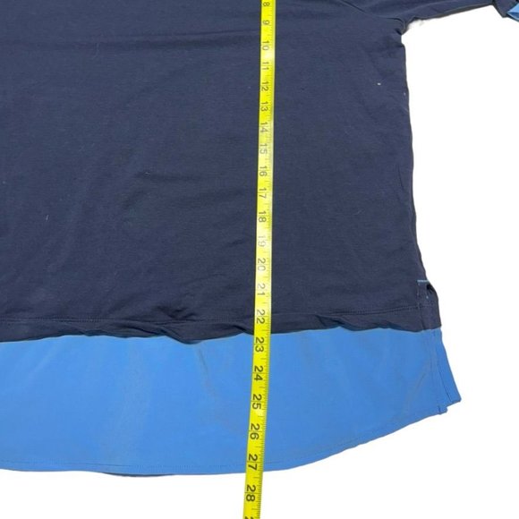 Chico's Zenergy Blue Top Size 3 (Large/12) - Picture 4 of 9